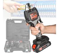 2 Battery Powered Wire Cable Terminal Crimping Pliers, with LED Light and 7 Crimp Die, 16KN for 0.5-50mm² Wire Cable Terminals