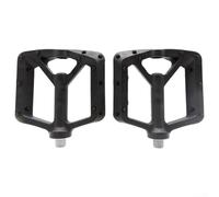 2 Bearing Mountain Bike Pedal Nylon Non Slip, Chrome Steel Core, Replaceable Screws, Smooth Experience (grey)