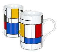 2 Becher Piet Mondrian