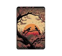 2 Birds on A Tree Branch in Sunset Retro Poster Metal Tin Sign Chic Art Retro Iron Painting Bar People Cave Cafe Family Garage Poster Wall Decoration 8x12inch(20x30cm)