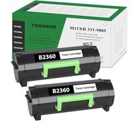 2 Black b2360 2360dn b2360dn Toner Cartridge for Dell b3460dn Toner Replacement for Dell 2360dn Toner Cartridge M11XH 331-9805 High Yield Toner