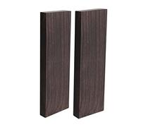 2 Black Ebony Lumber Blank, 120 * 40 * 10mm Ebony Wood Block, Handicraft Wood Handle Musical Instruments Accessories, Treated Timber Battens for Turning Inlays Tools and Accents