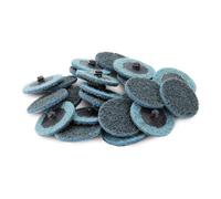2 Black Hawk Blue Surface Conditioning Quick Change Discs Fine Prep Pad - 25 Pack by Black Hawk