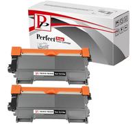 2 Black PerfectPrint Compatible Toner Cartridges Replace TN2010 for Brother Printer DCP-7055 DCP-7055W HL-2130 HL-2132 HL-2135W