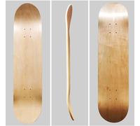 2 Blank Skateboard Decks, 7-Layer Maple Skateboard Deck, Natural Skateboard Deck for Personal Art, Graffiti, Painting, etc. Double Concave Skateboard 79 x 20 cm