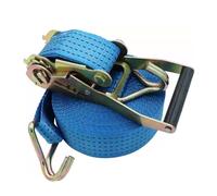 2" Blue Heavy Duty Tie Down Straps Ratchet with Double J Hook, 13228 LBS Break Strength, Cargo Ratchet Straps for Moving Truck Trailer Motorcycle Kayak Car Roof(2.0m/6.6Ft)
