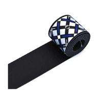 2“Blue Plaid Patterns Canvas Webbing Knit Tape Ribbon Knapsack Strapping Textile Sewing