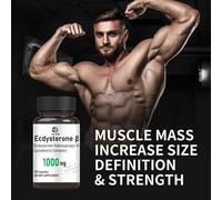 2 bottle ecdysterone capsule muscle mass increase size anabolic activity support muscle