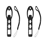 2 Bottle Opener with Lanyard, Bottle Opener Keyring,4-in-1 Multifunctional Purposes to Hexagonal Wrench, Ruler, Car Buckle Release Tool, for Beer Soda Outdoor Parties Camping Bar Restaurant Home