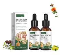 2 Bottles Bee Venom Nail Fungus Treatment Serum for Toenail, Moisturize the Cuticle & Strengthen Nails and Helps Nails Healthy Grow 2fl oz