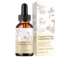 2 Bottles Cyperus Rotundus Oil Natural & Effective Hair Removal Solution Gentle & Non-irritating Shaving Body Oil Women Removal Body Hair Moisturizing & Soothing for All Skin Types