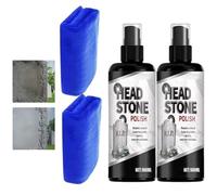 2 Bottles Grave stone Restoration & Cleaning Spray, Granite Cleaner, Cleaner for Graves, Stone Cleaners Gravestone Cleaning Kit, Against Water Spots, Dust & Weathering, Safe & Non-corrosive
