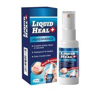 2 Bottles Liquid Bandage for Skin 10x2.9 Cm Cleaning Wound Liquid Skin Glue Spray Protective Adhesive Wound Dressing Waterproof Quick Health Care for Minor Scrapes Feet Sports