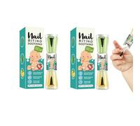 2 Bottles Nail Biting Prevention For Kids, No Bite Nail Polish For Adults Stop Nails Biting Polish, Clear Varnish To Avoid Thumb Sucking, For Children & Adults Finger Hand Health