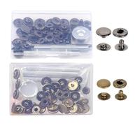 2-Box Metal Button Set, Multi-Function Fasteners, Creative Simplicity, Round Fixing Buckle, DIY Clothing Sewing and Decorative Accessories.