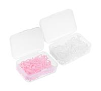 2 Boxes French Pearl Nail Charms for Women, DIY Art Decorations 2 | Plastic Accents, Delicate Bow Heart Star Moon Details, for Natural and Artificial Nails at Home or Salon