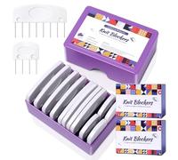2 Boxes Knit Blockers & Pins Kit, Knit Blocking Combs for Blocking Knitting Crochet Sewing Lace Needlework Projects Tool Device
