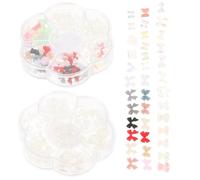 2 Boxes Pearl Bows Nail Decor for DIY Nail Art, Resin Charm Set | Nail Bows for Nail Art, Manicure Decor, Small Gift Box, Sparkling Accents for Artists and Hobby Crafters