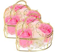 2 Boxes Rose Soap Decorative Scented Floral Bath Gift for Women
