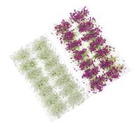 2 Boxes Simulated Grass Tuft Model for Train Railway