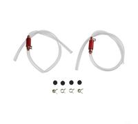 2 Brake Bleeder Hoses, One-Way Check Valve Tube Sleeve 6mm for Motorcycles Cars, Brake Bleeding Kit Hose with Valve Fluid Hose