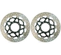 2x Brembo Serie ORO 320mm Front Brake Discs Honda VTR SP2 2002-2003 - 78B40877