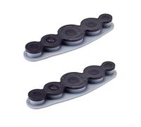 2 Brass Cover Button Tools, Universal 11-29mm Fastener Kit for DIY Sewing Blue Metal Button Press for Fabric Crafts (2-Pack)