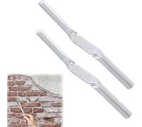 2 Brick Jointers, Pointing Tools for Brickwork, Brick Jointer Tool Set for Wall Tile Gaps, Durable Brick Pointing Tools for Professional Joints, 2 Pack Brick Jointer Kit