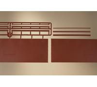 2 Brick walls with detailing pieces TT Gauge Auhagen 43658