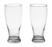 (2) Brotto Beer Pint Glasses 20oz Classic Pub Tulip Drinking Glass Set