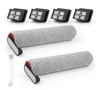 2 Brush Rollers 4 Filter Replacement Parts for Dreame H12 Pro Ultra Wet Dry Vacuum Cleaner Accessory Set for Dreame H13 Pro Brush Rollers / HEPA Filter / Cleaning Brush Tools