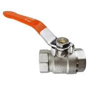 2" Bsp Female Ball Valve Brass Lever Nickel Plated Shut Off Tap