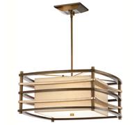 2 Bulb Ceiling Pendant Light Fitting Cambridge Bronze LED E27 100W Bulb