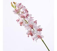 2 Bunches Of Artificial Flowers East Asian Orchid, Silk Orchid Artificial Flower, Real Touch Home Floral Decorative Flower,light Pink