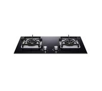 2 Burner Compact Camping Stove,Freestanding Table Top Cooker Built-in Dual-purpose Gas Stove,with Flame Failure Protection(NG)