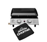2 Burner Portable Gas Plancha & Cover