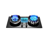 2 Burner Propane Gas Stove,5.2KW High Power,Portable Camping Stove with Timer and Flameout Protection,for Outdoor Cooking and BBQ(LPG)