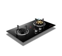 2 Burners Natural Gas and Propane Stove,Energy-saving and Windproof Luxury Nine-fire Stove With Power Display and Anti-scalding Reminder(NG)