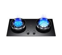 2 Burners Natural Gas and Propane Stove,Yuanyang Stove,with Energy-gathering, Wind-proof and Explosion-proof Tempered Glass(LPG)
