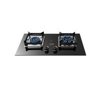 2 Burners Table Top Gas Stove,Indoor Portable NG/LPG Cooker,Built-in Dual-purpose Gas Hob,with Flame Failure Protection(NG)