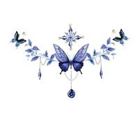 2 Butterfly Temporary Tattoo Stickers On Front Chest Lower Back Lower Abdomen Sexy Flower Chest Tattoo Sticker Fake Tattoo