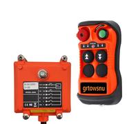 2-Button 12-24V AC/DC Wireless Crane Remote Control Industrial Radio Controller for Electric Chain Hoist Overhead Bridge Lifting Crane Transmitter and Receiver