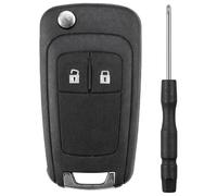 2 Button Car Key Case for Chevrolet, Car Key Fob for Vauxhall Corsa Accessories, Replacement Remote Folding Key Shell Housing Cover with 83mm Screwdriver (1 PCS)