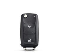 2-Button Flip Remote Key Replacement Housing FOB Shell Car Key Case Remote Key for VW Volkswagen Transporter T5 Polo G Uncut Blade