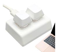 2 Button Keyboard - Mechanical Mini Key atur Copy Paste, Macro Keys, Custom Keycaps, Backlight, Red , Type-C USB Cable for PC, Laptop, Number Keypad