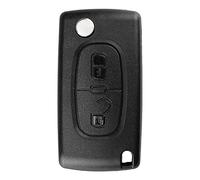 2 Buttons Car Key Fob Cases Replacement for Citroen C2 C3 C4 C5 C6 C8 for Peugeot 107 207 307 307S 308 407 607,Auto Flip Remote Control Key Shell (0536)