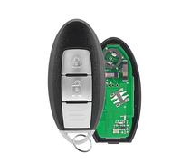 2 Buttons Car Remote Key Fob Replacement For Nissan Micra K13 Cube Juke F15 Note E12 Navara NP300 Leaf Remote Fob 433MHZ 46chip with Key Ring