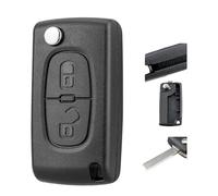 2 Buttons Citroe-n Key Fob Replacement,Auto Remote Key Case Accessories | for Peugeo-t Expert Partner 206 207 208 307 308 407 3008/Citroe-n C1 C2 C3 C4 Dispatch Berlingo Grand Picasso Car Keys Cover