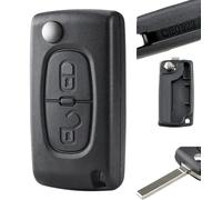 2 Buttons Flip Car Key Fob Case For Citroen Berlingo Xsara Picasso C2 C3 C4 C5 C6 C8 Peugeot Expert Partner Van 107 207 307 307S 308 2BT C-itroen Remote Control Key Shell Cover CE0523 VA2 Blade