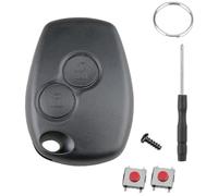 2 Buttons for Vauxhall Vivaro Key Fob ,for Renaul-t Trafic Key Cover Renaul-t Master Key Renaul-t Dacia Key Case Clio Kangoo Modus Sandero Car Keys Fits VA2 Blade(NO Blade)
